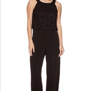 Sangria Lace Black Jumpsuit